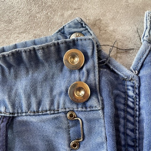 40-50s Botton メタルボタン フレンチワーク モールスキン W31 詳細写真13