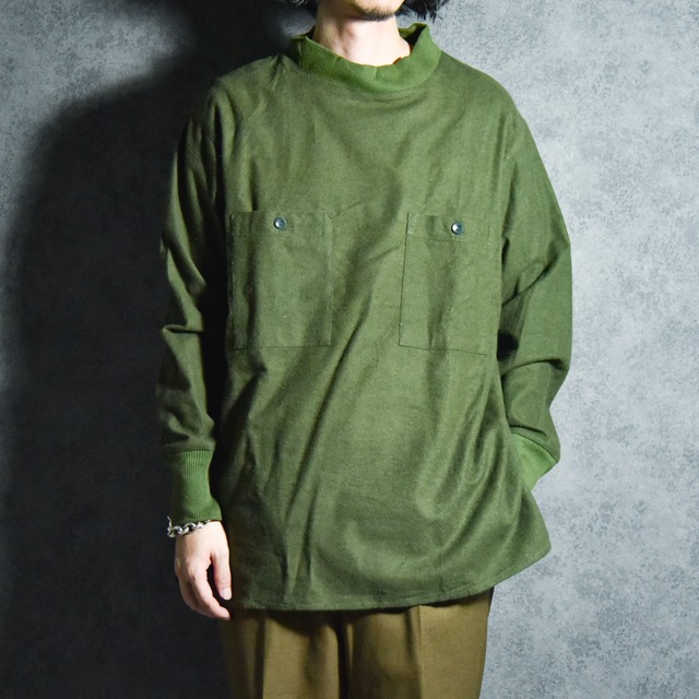 Hungarian Army Mock Neck Pullover Shirts ハンガリー軍 モックネック 
