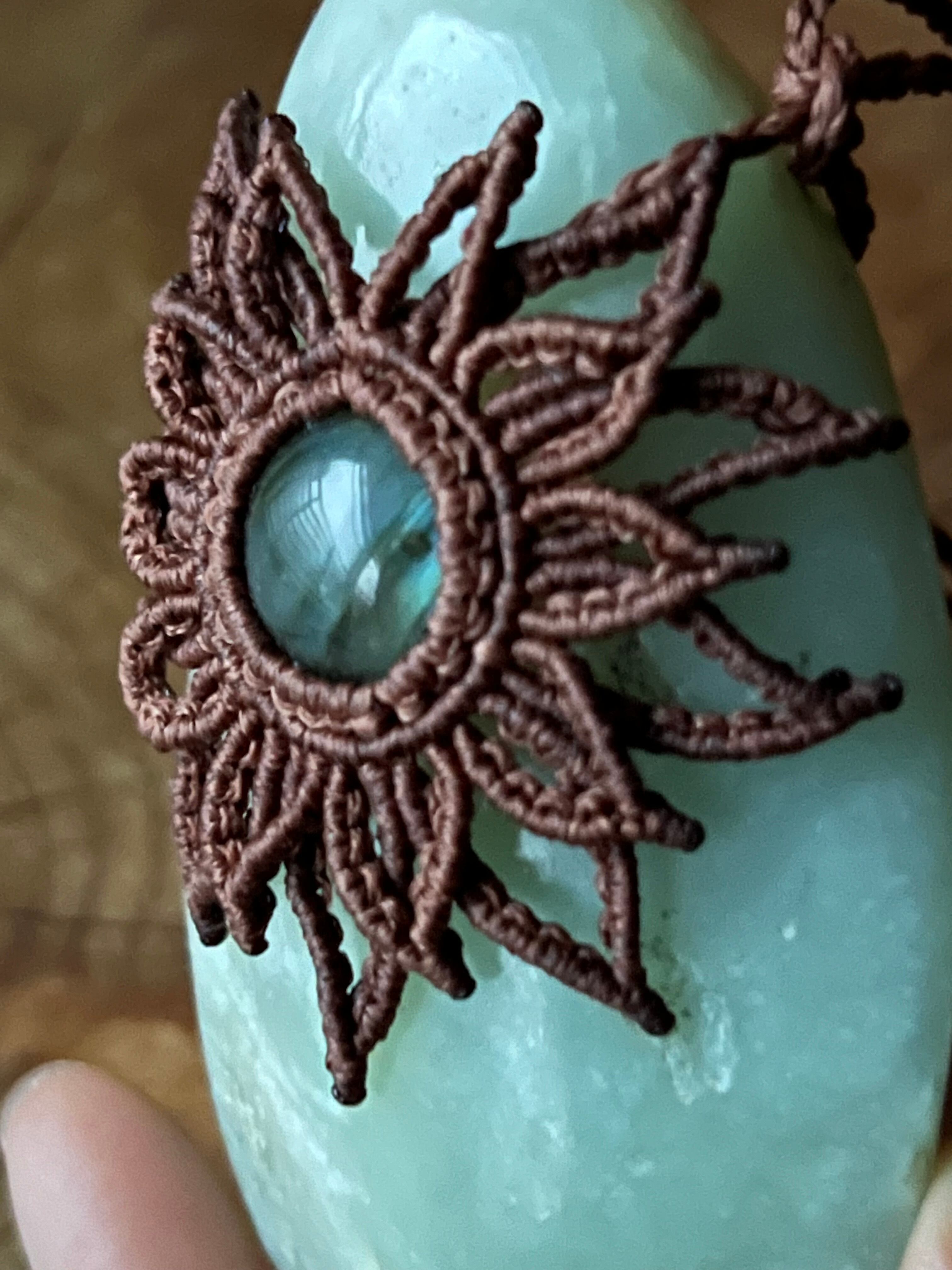 【賢者の冬至までの時間】マクラメ和田玉ネックレス