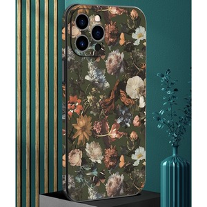 ヴィンテージフローラルプリントiPhoneケース 2type W10269