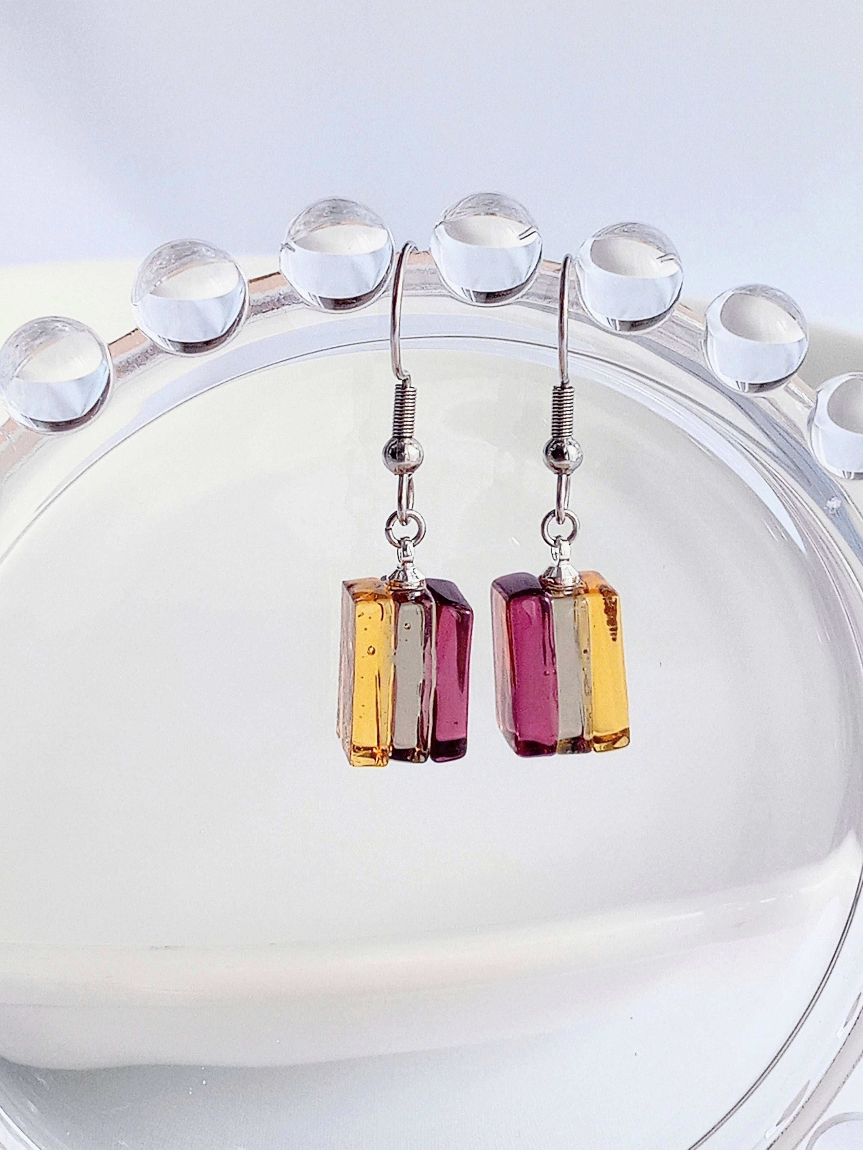 ベネチアンガラスのイヤリング