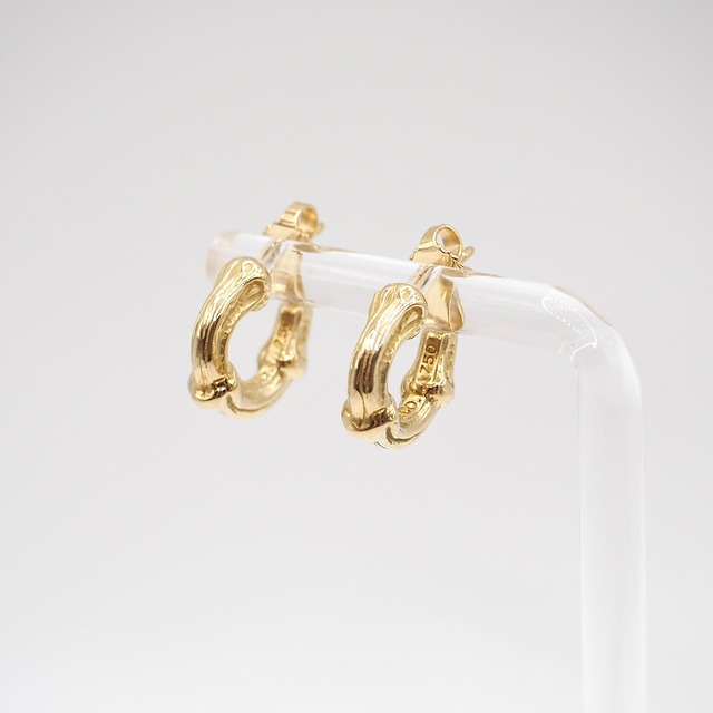 Tiffany&Co. バンブー ピアス K18 ゴールド ティファニー 付属品付き