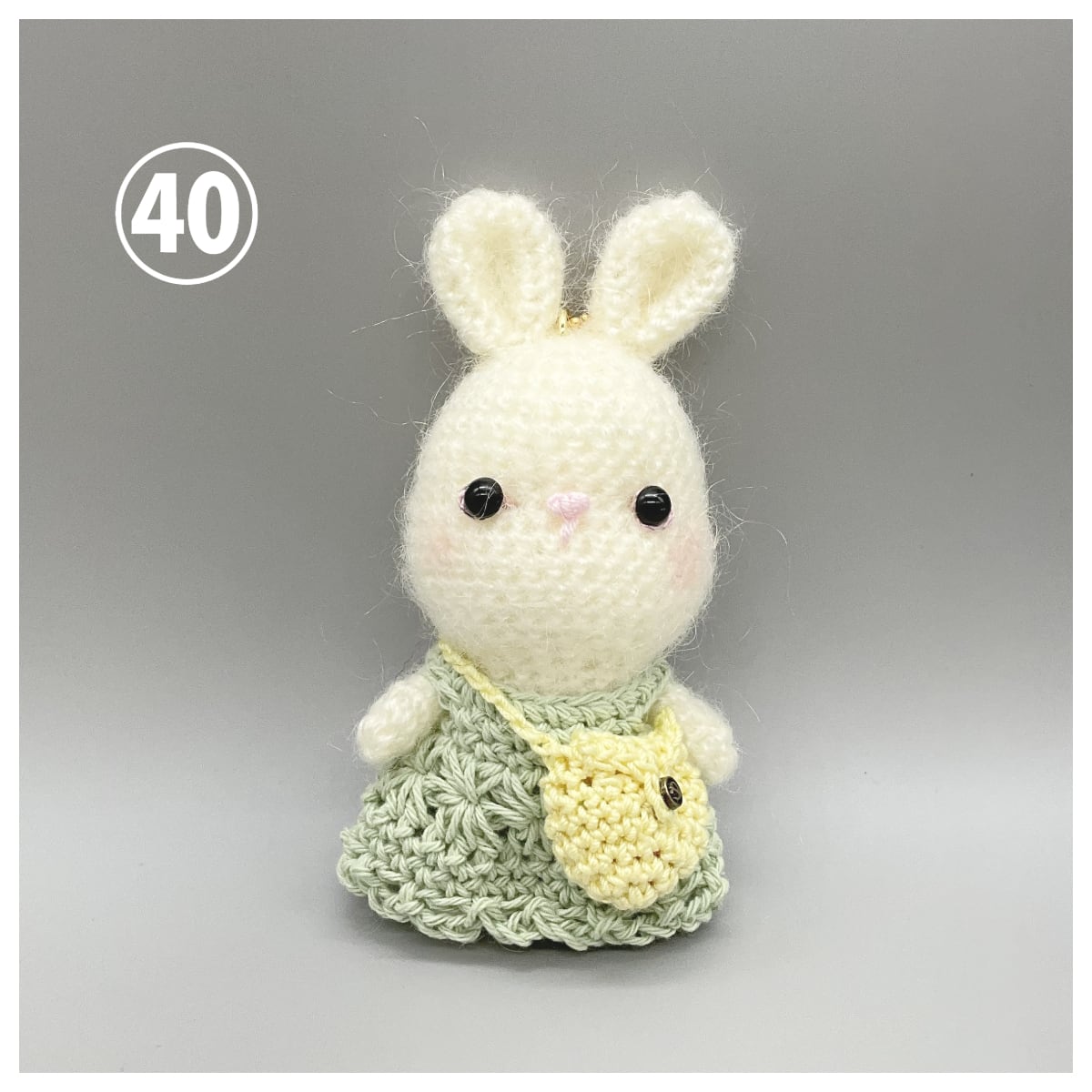 新作入荷♪】森音オリジナル あみぐるみ お散歩うさちゃん. | うさぎ