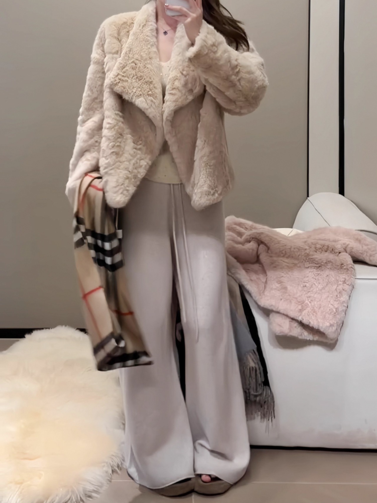 エレガントファーコート LK1797