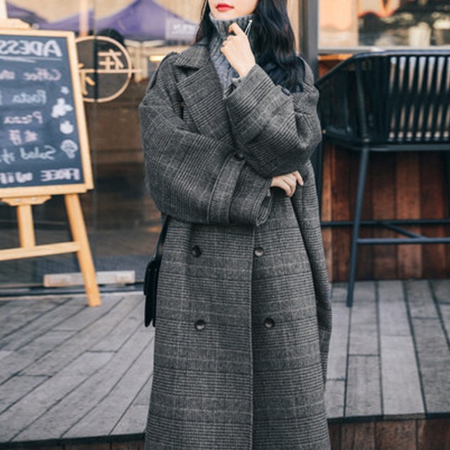 チェスターコート レディース 送料無料 長袖 グレンチェック ロング バックスリット 秋冬 142998