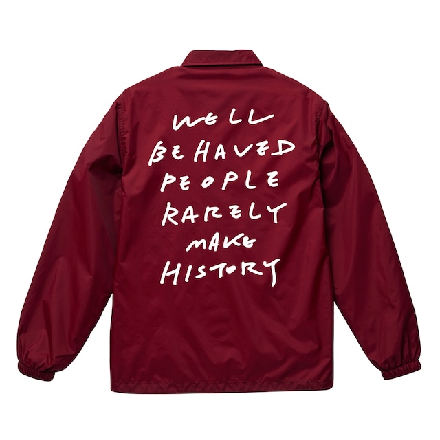 NYLON COACH JACKET BURGUNDY