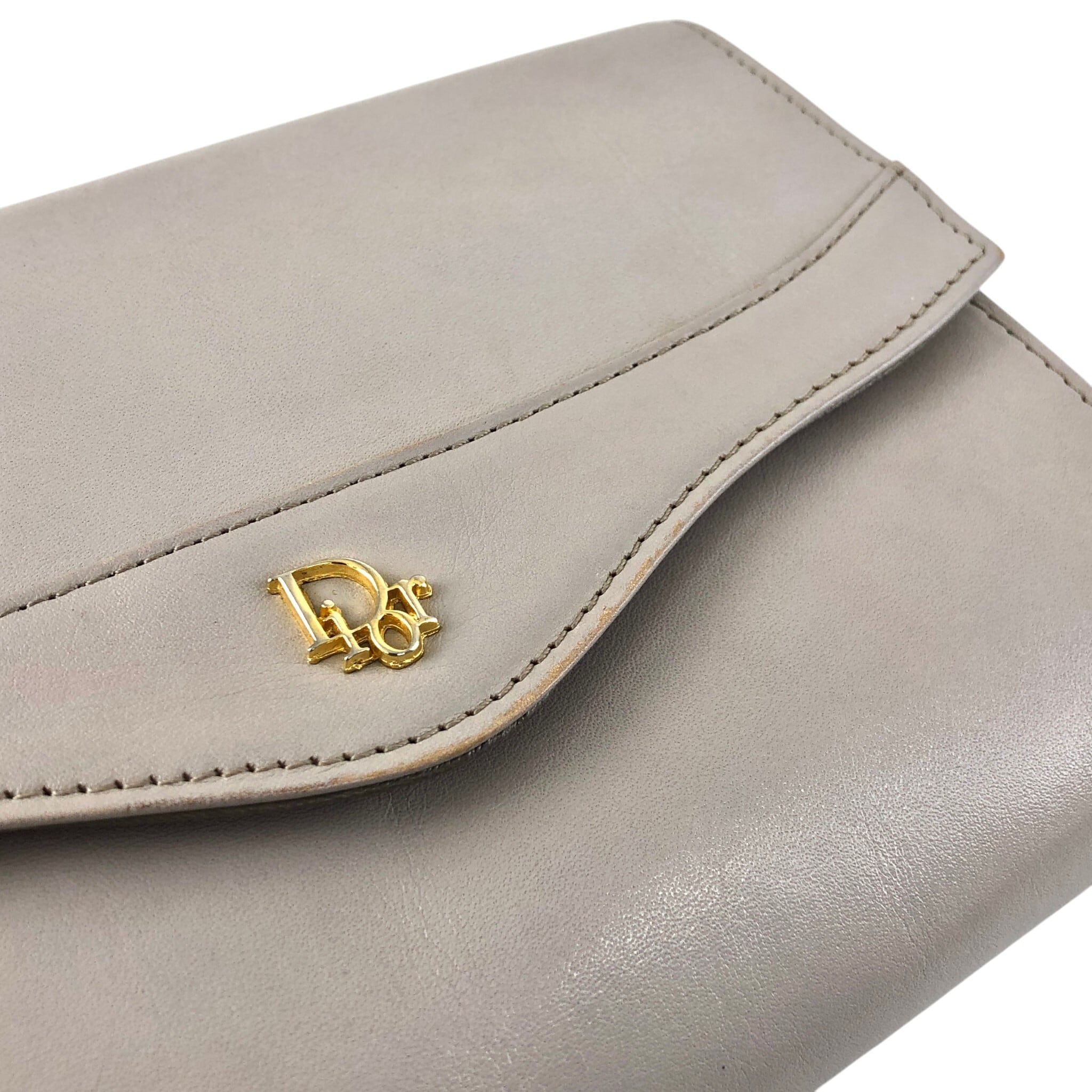 Christian Dior ビンテージショルダーバッグ　美品✨ Christian Dior クリスチャン ディオール ショルダーバッグ ホワイト D
