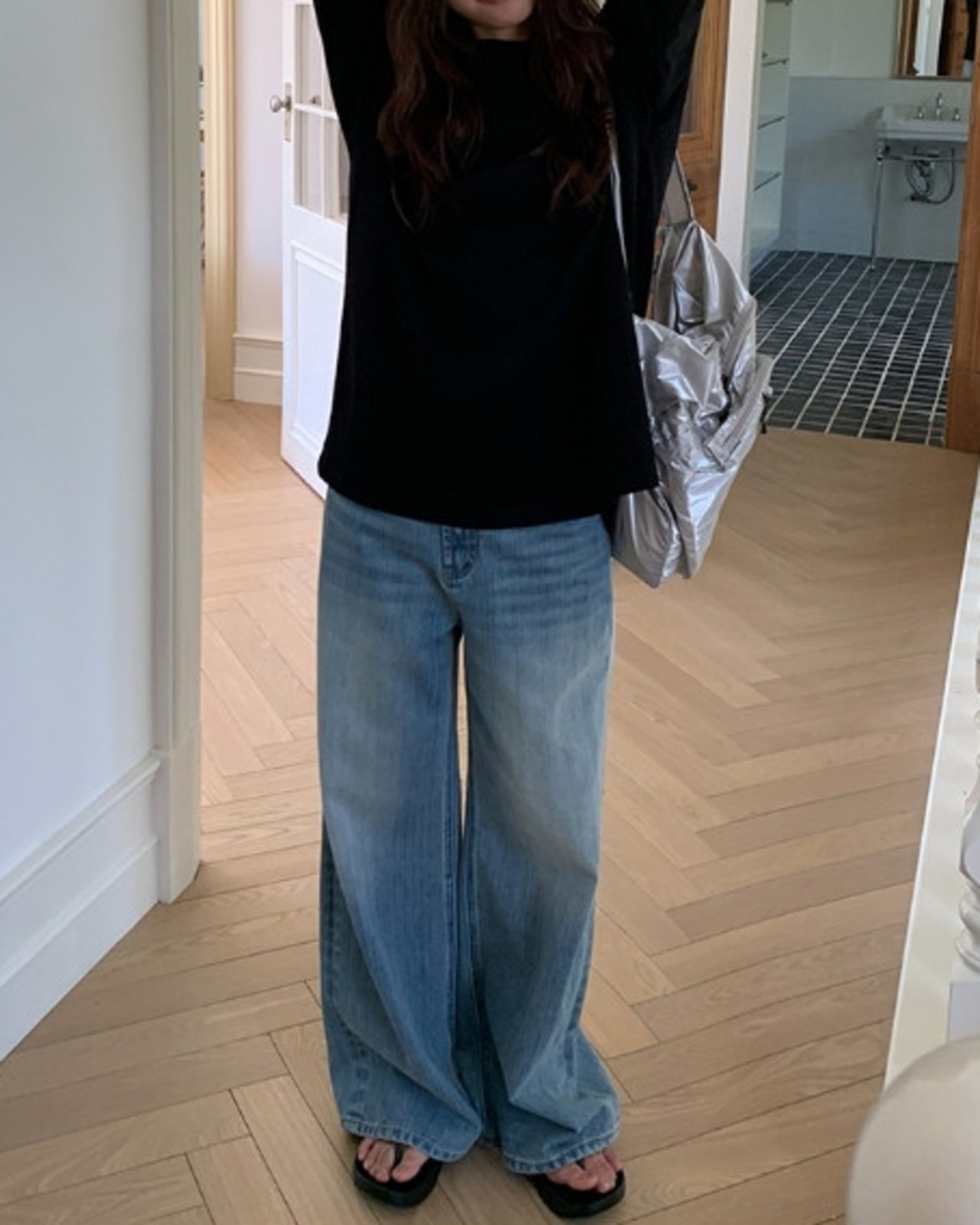 Long sleeve oversized t-shirt L0122