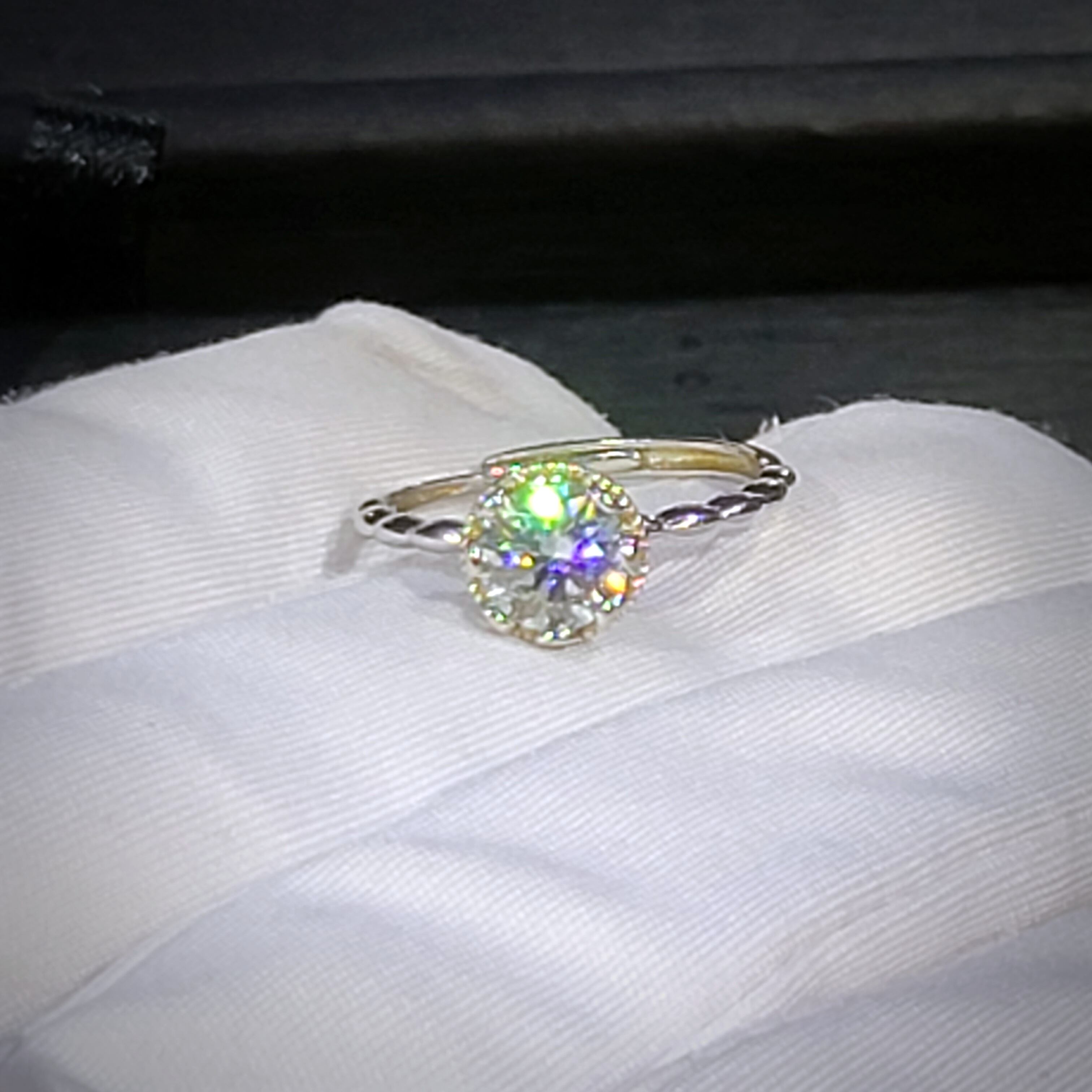 モアサナイト】s925フリーサイズリング | 刹那アクセサリーズ