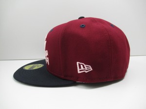 Exclusive NEW ERA 59fifty Los Angeles Dodgers　ロサンゼルス・ドジャース　CARDINAL×BLACK　「Exclusive Side Patch」