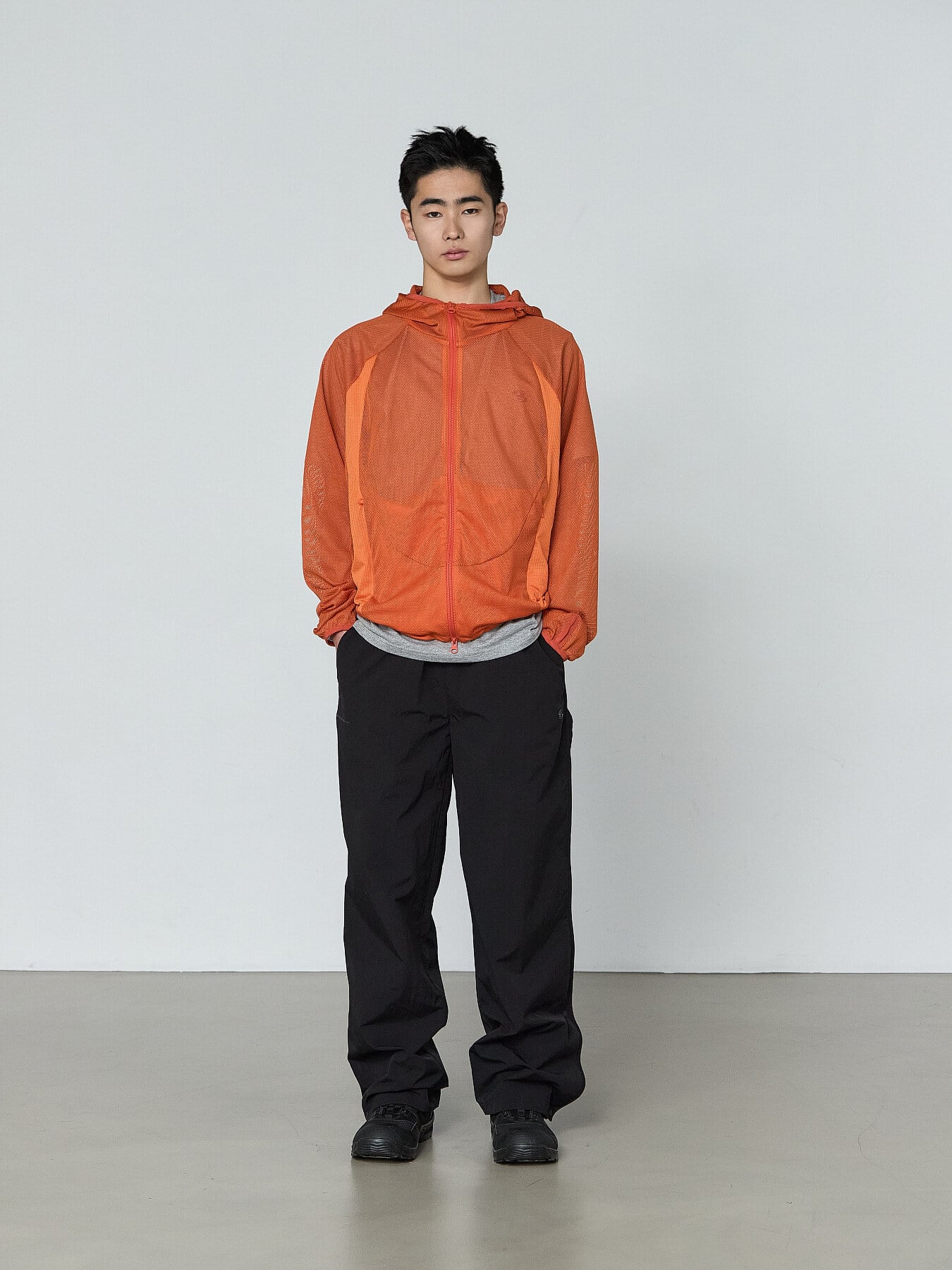 SAN SAN GEAR] SIDE FLAP TRACK PANTS [BLACK] 正規品 韓国ブランド