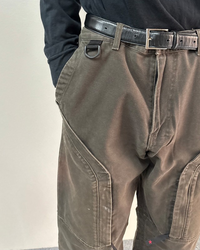 【PPFM】faded wide cargo pants
