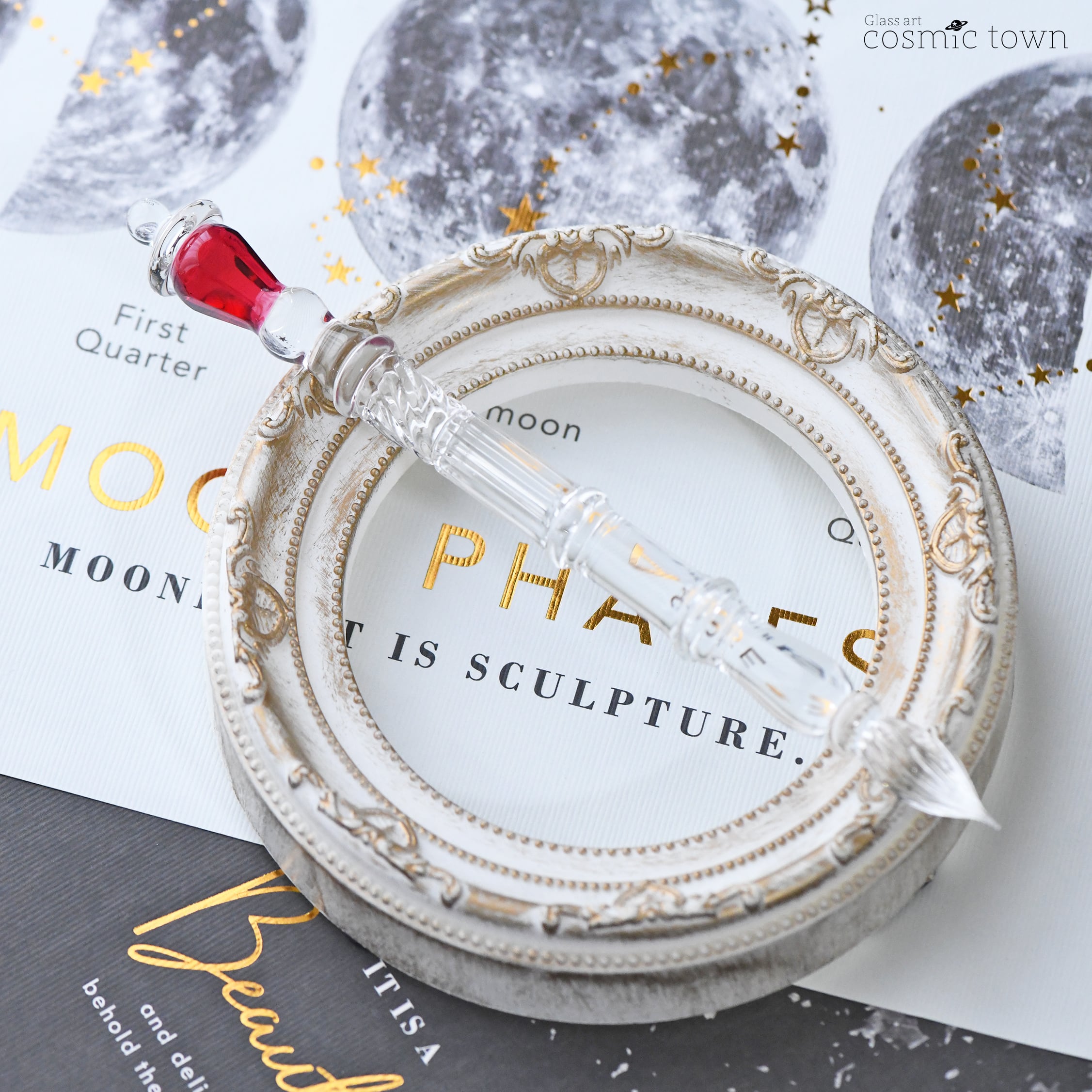 クリア】街灯ガラスペン / ボロシリケイト【cosmic town】1024-5