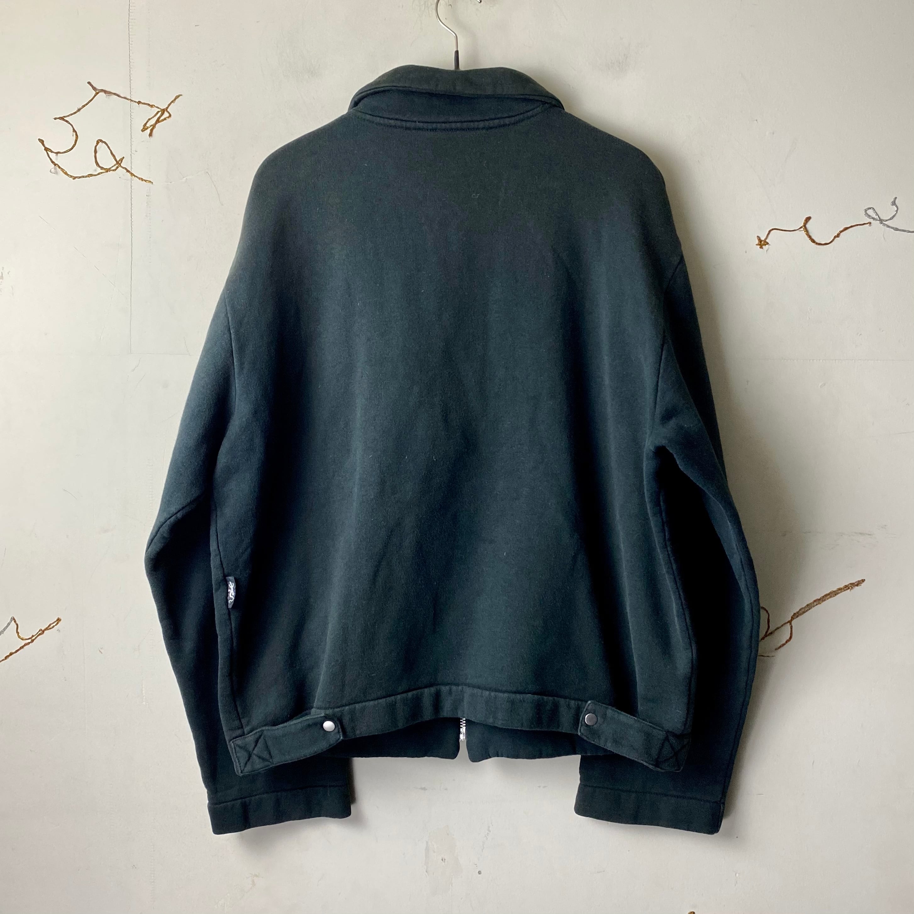 AGNES B.HOMME black sweat blouson | NOIR ONLINE