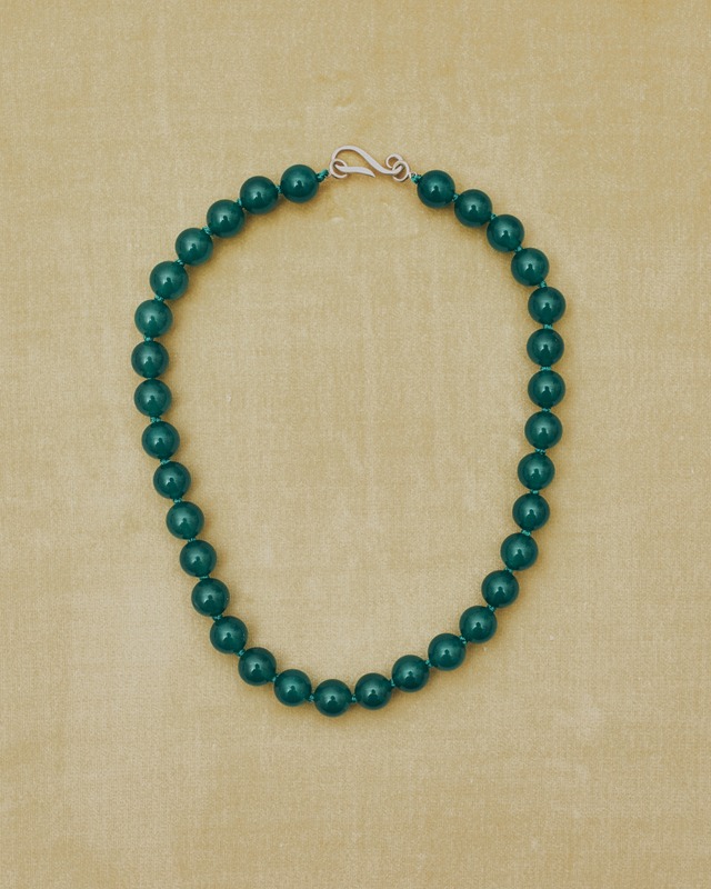 Green onyx choker 10mm 37 / 40