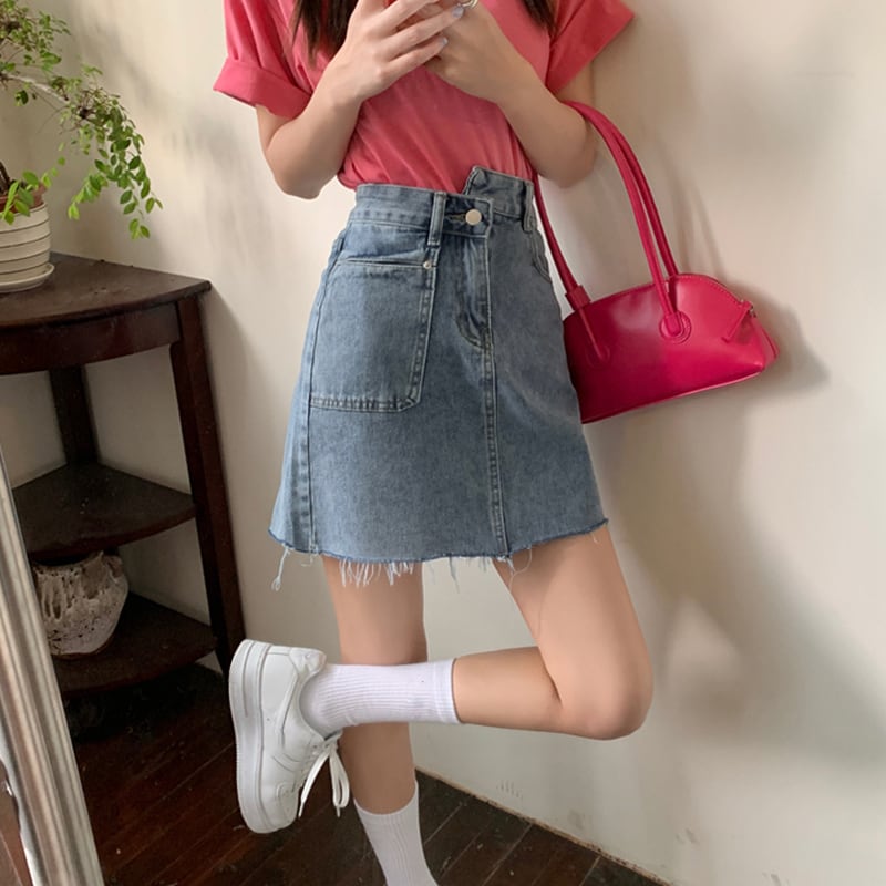 スカート サマーハイウェストウェストAライン 夏物 スーパーモール15692881724