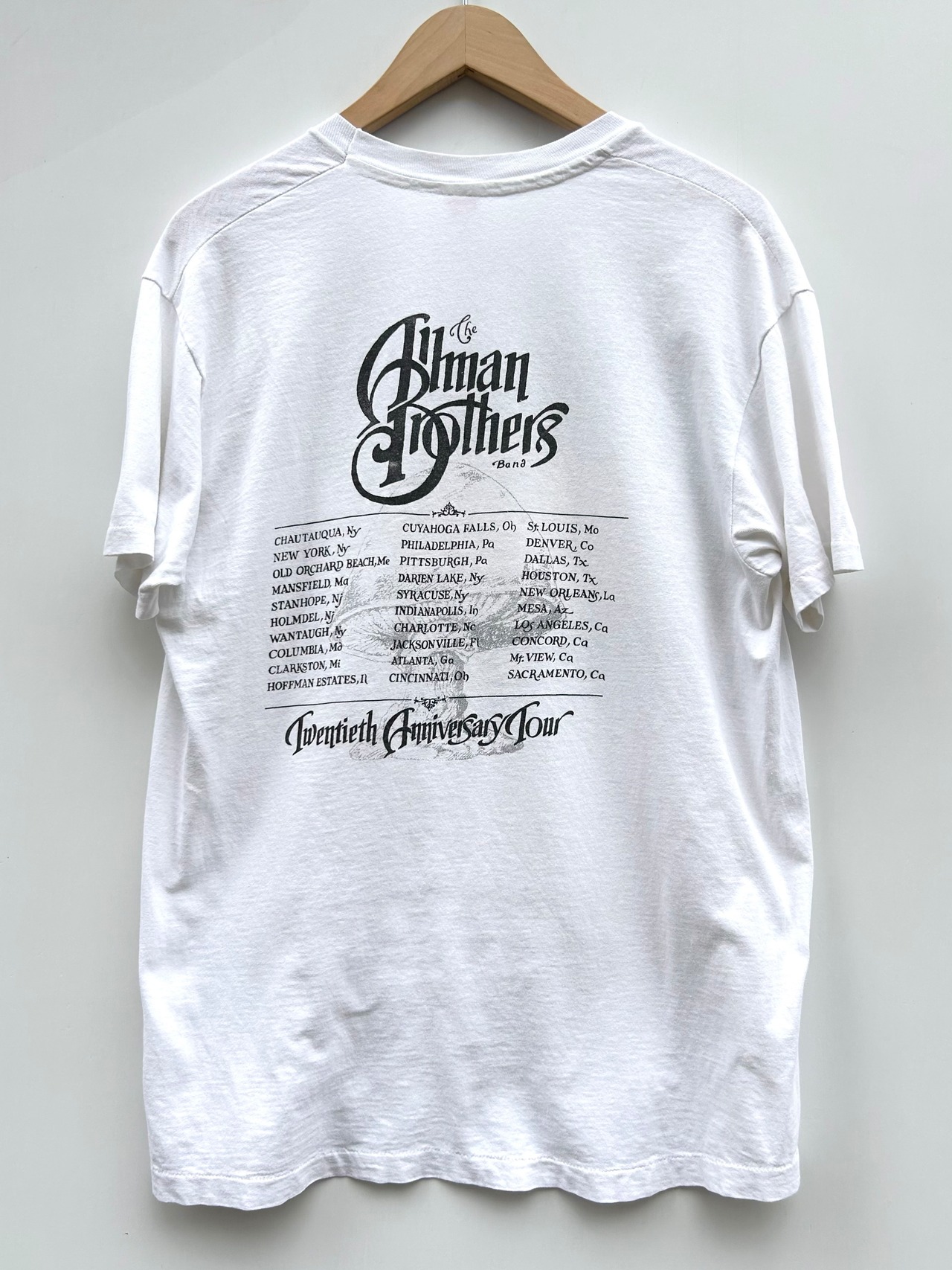 80s ALLMAN BROTHERS "Twentieth Anniversary TOUR" Tee MADE IN USA Size L