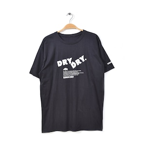 美品 80s キリンドライ 企業物 ノベルティー ヴィンテージTシャツ 販促品 黒 ブラック KIRIN DRY サイズL相当 古着 @BZ0122