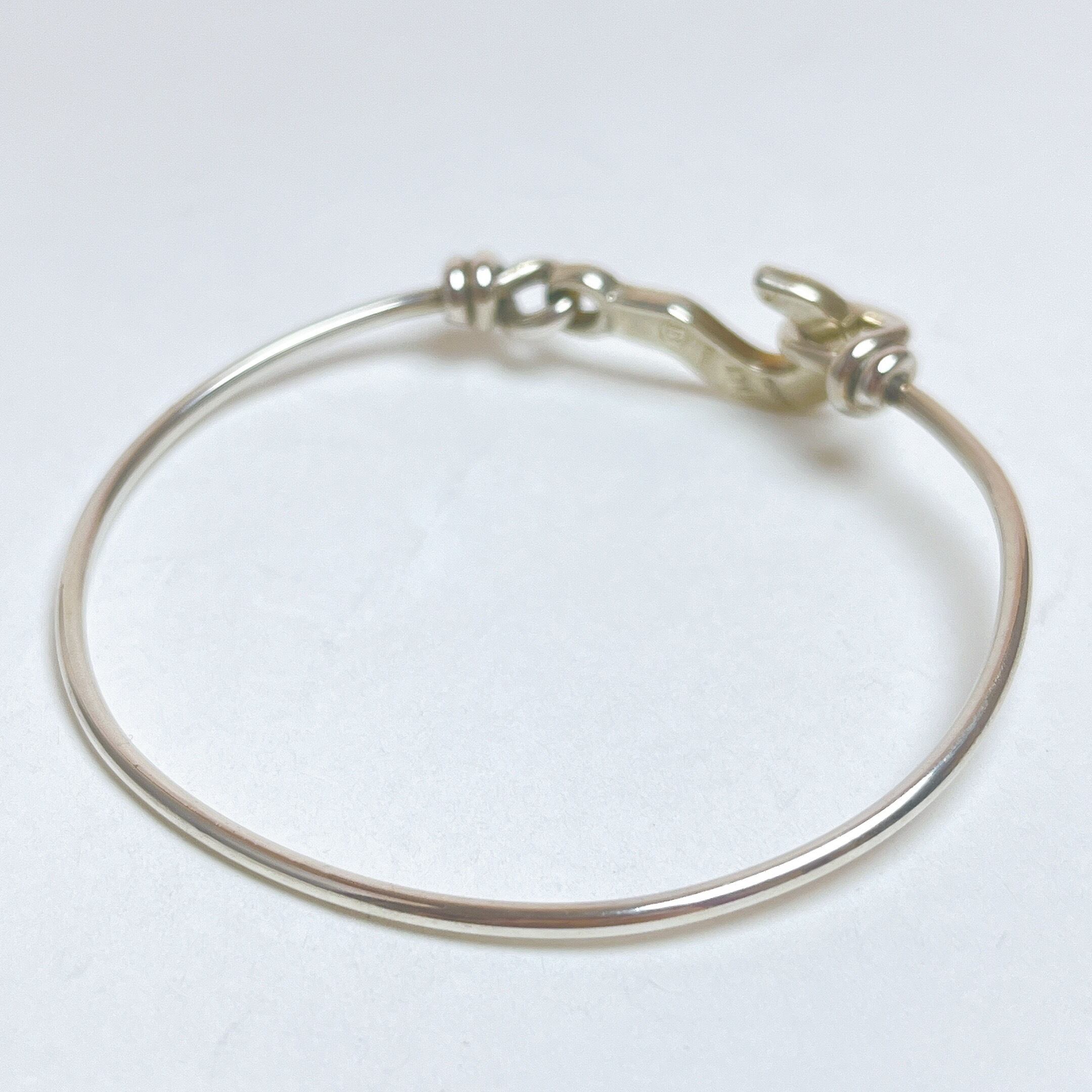 グッチ　ヴィンテージ　フック　コンビ　バングル　ブレスレット　925 750 グッチヴィンテージフックコンビバングルブレスレット925 750