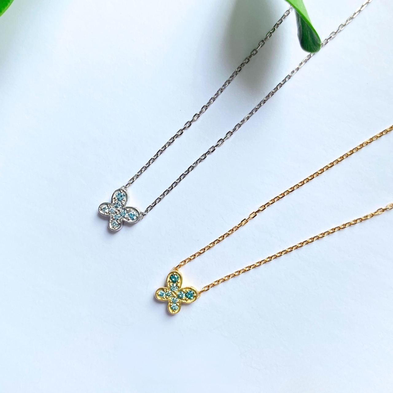 Papilio Necklace / K18 / Pt / Diamond / KDN-006【受注生産】