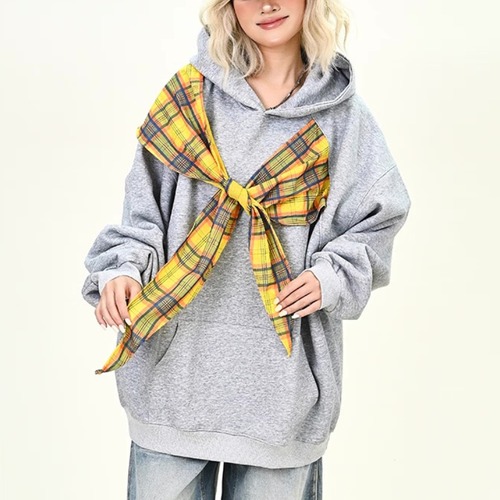 color scarf design hoodie　カラースカーフデザインフーディー　J1520