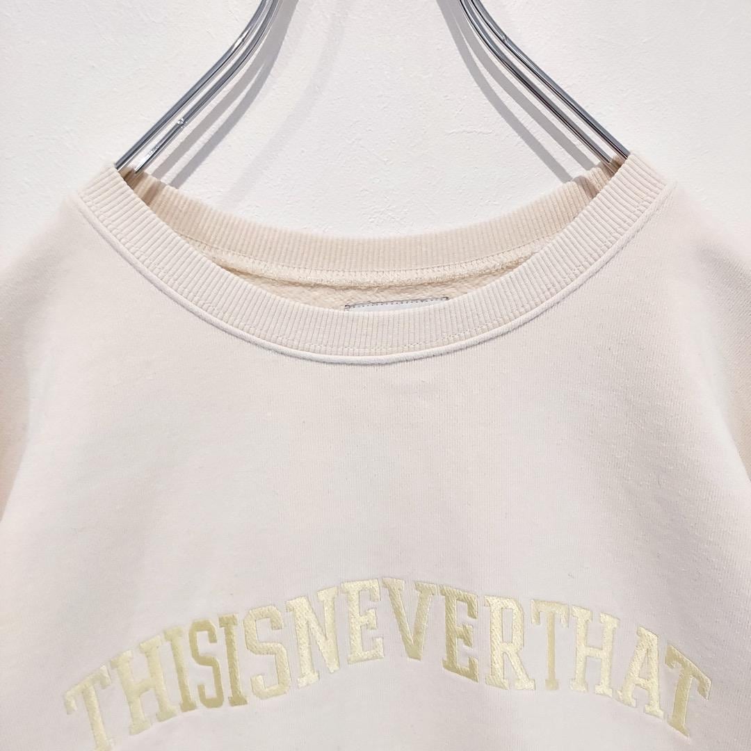 thisisneverthat ネバザ スウェット 刺繍 XL 白 12882 | fuufu