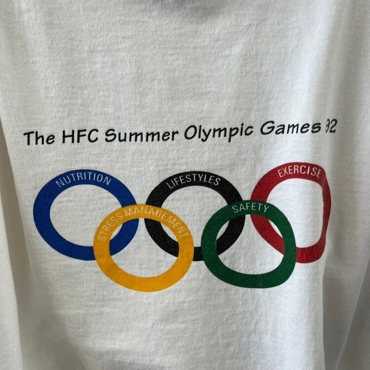 90s USA製 オリンピック デザイン系 半袖Tシャツ プリント XL 古着