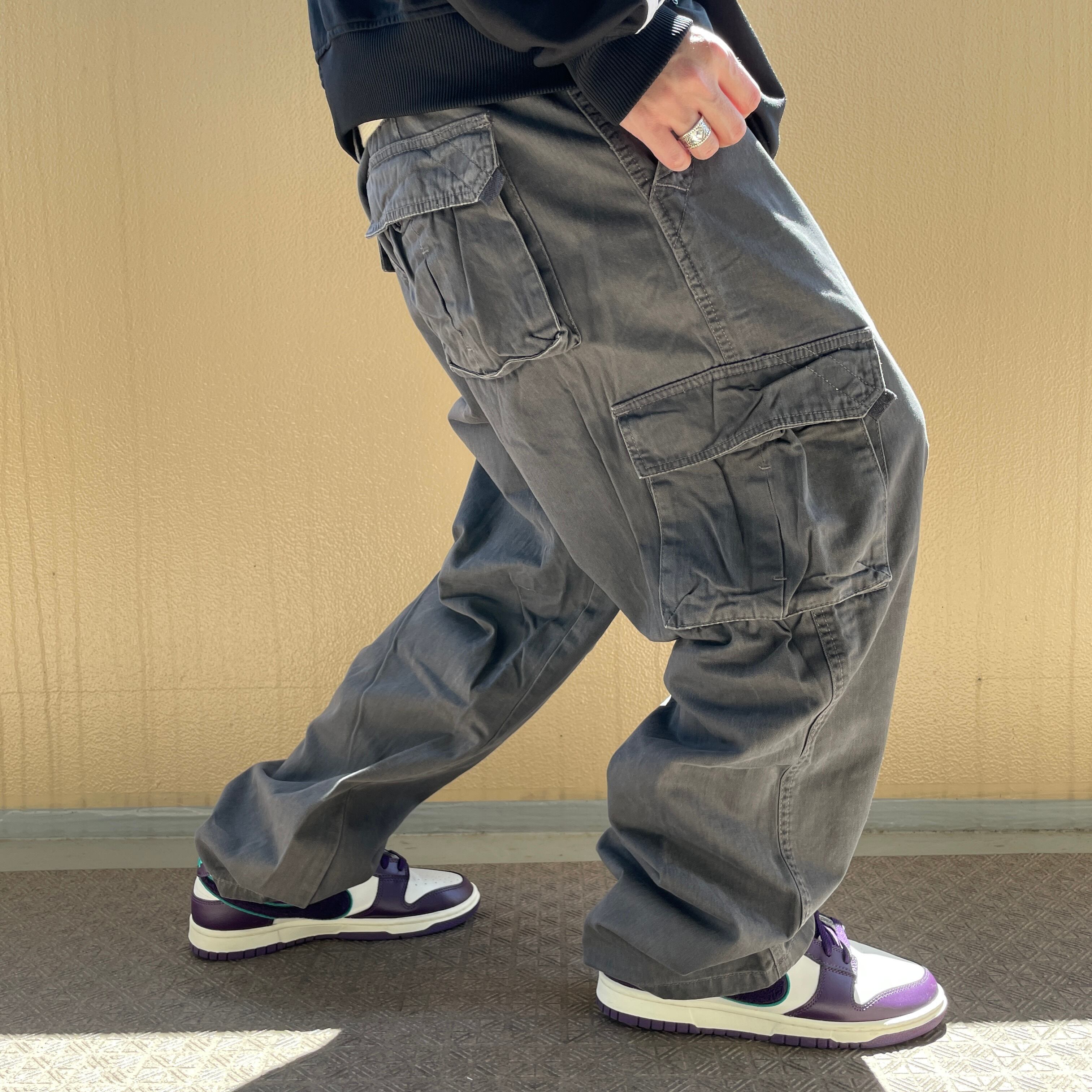 和風 W40 Wrangler ラングラー カーゴパンツ チノパン グレー ポケット