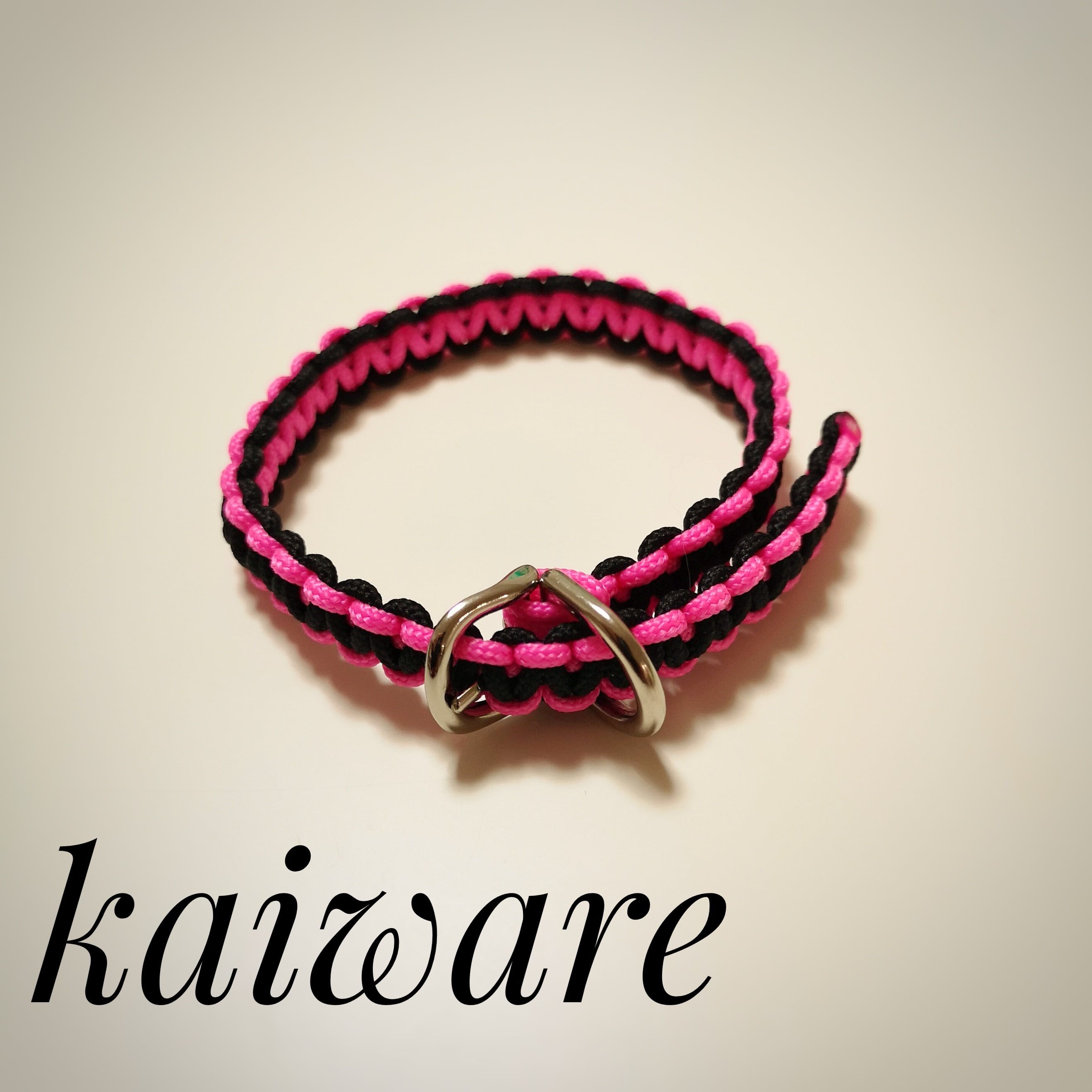 パラコードリード 大型犬 中型犬 ダブルハート編みリード | 首輪