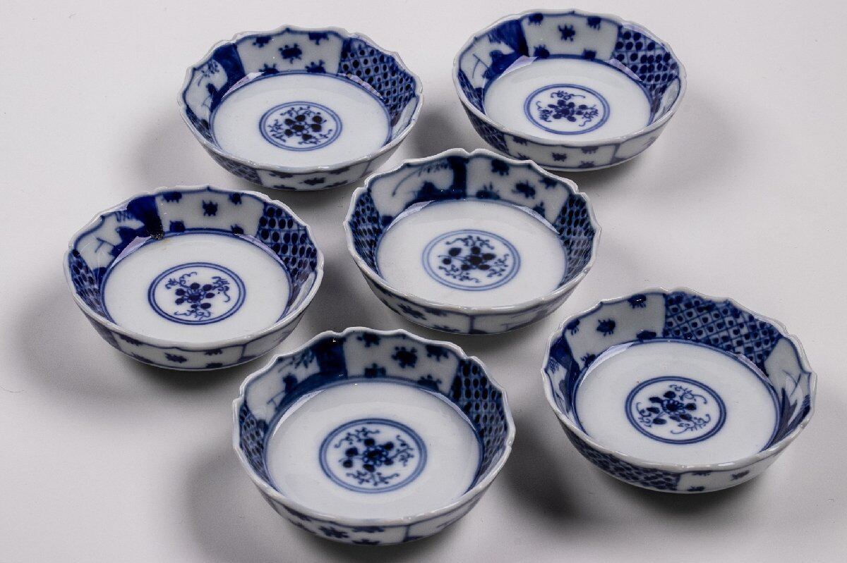 伊万里　染付向付　10客　11cm　明治〜昭和初期 伊万里 染付向付 10客 11cm 明治〜昭和初期 【公式通販】