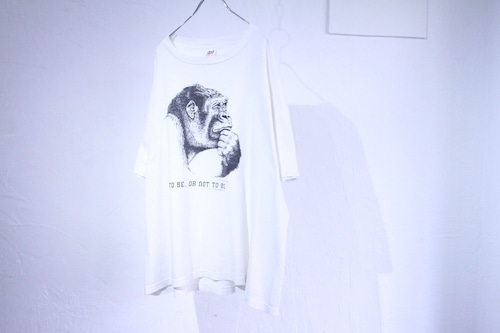 90s (1990) Human・i "To be... or not to be" "Shakespeare" Print Tee USA製