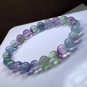 A56.可愛い色合い♪グラデーションフローライト ブレスレット