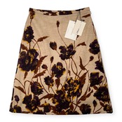 タグ付き 未使用品 49AV JUNKO SHIMADA ジュンコシマダ 花柄 台形 ウール スカート サイズ 40