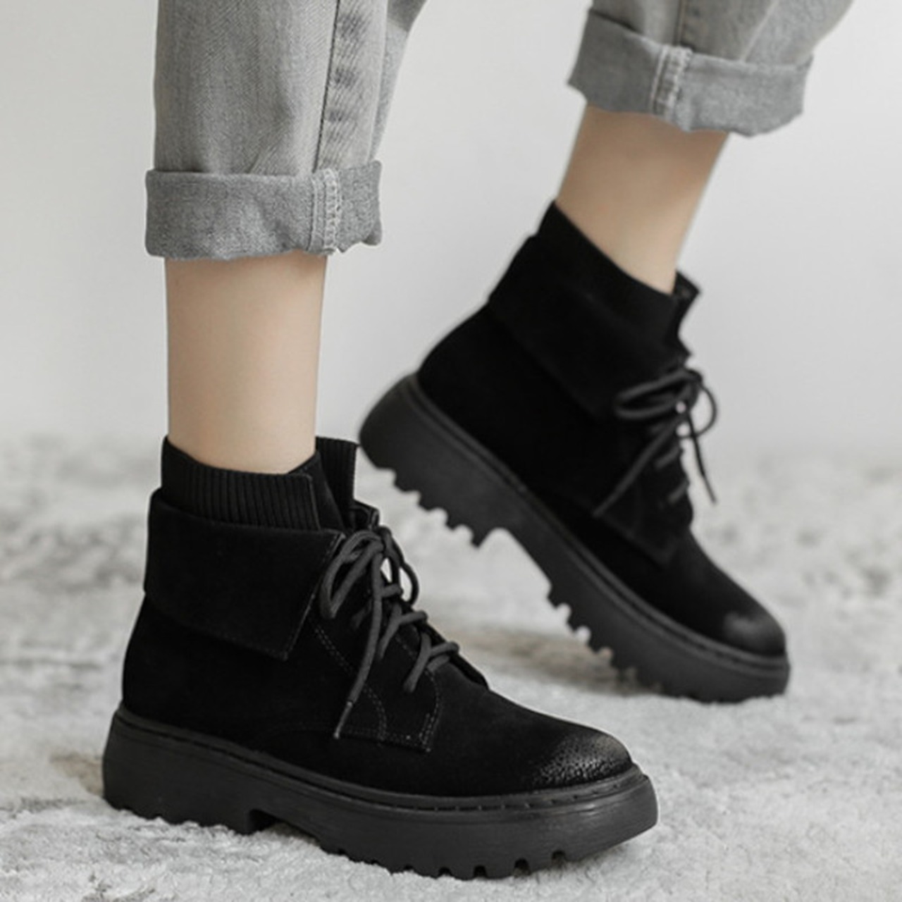 レースアップマーティンブーツ 2type W10250