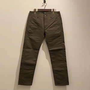 NATURAL STARIGHT TROUSERS -CHINO- (ARMY_GREEN) / LOST CONTROL