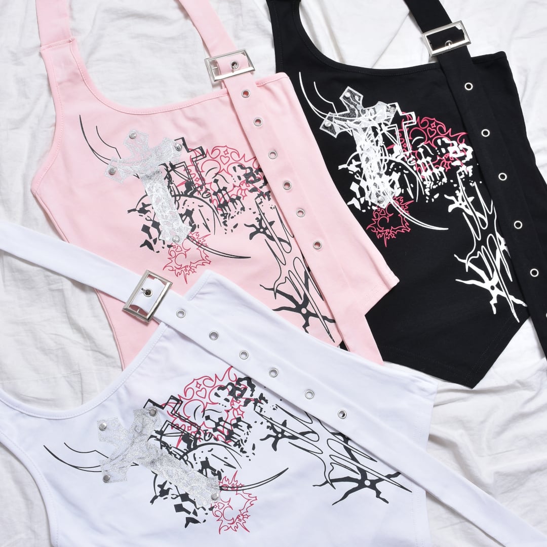 ホルターベルトアシメタンクトップ | VOLCAN&APHRODITE