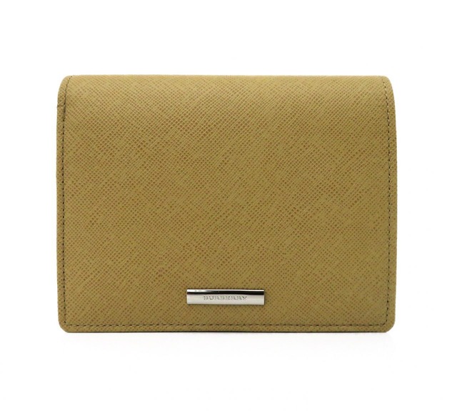 BURBERRY / バーバリー レザー 二つ折り 財布 ウォレット