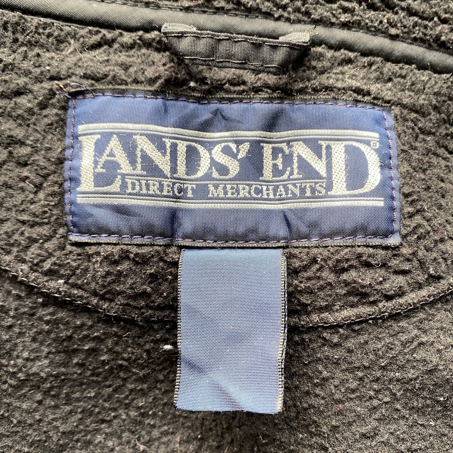 【90s】LANDS' END POLARTEC フリースジャケット グレー S