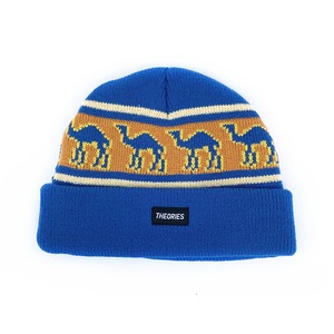 THEORIES / SAHARA BEANIE / BLUE-BURNT ORANGE
