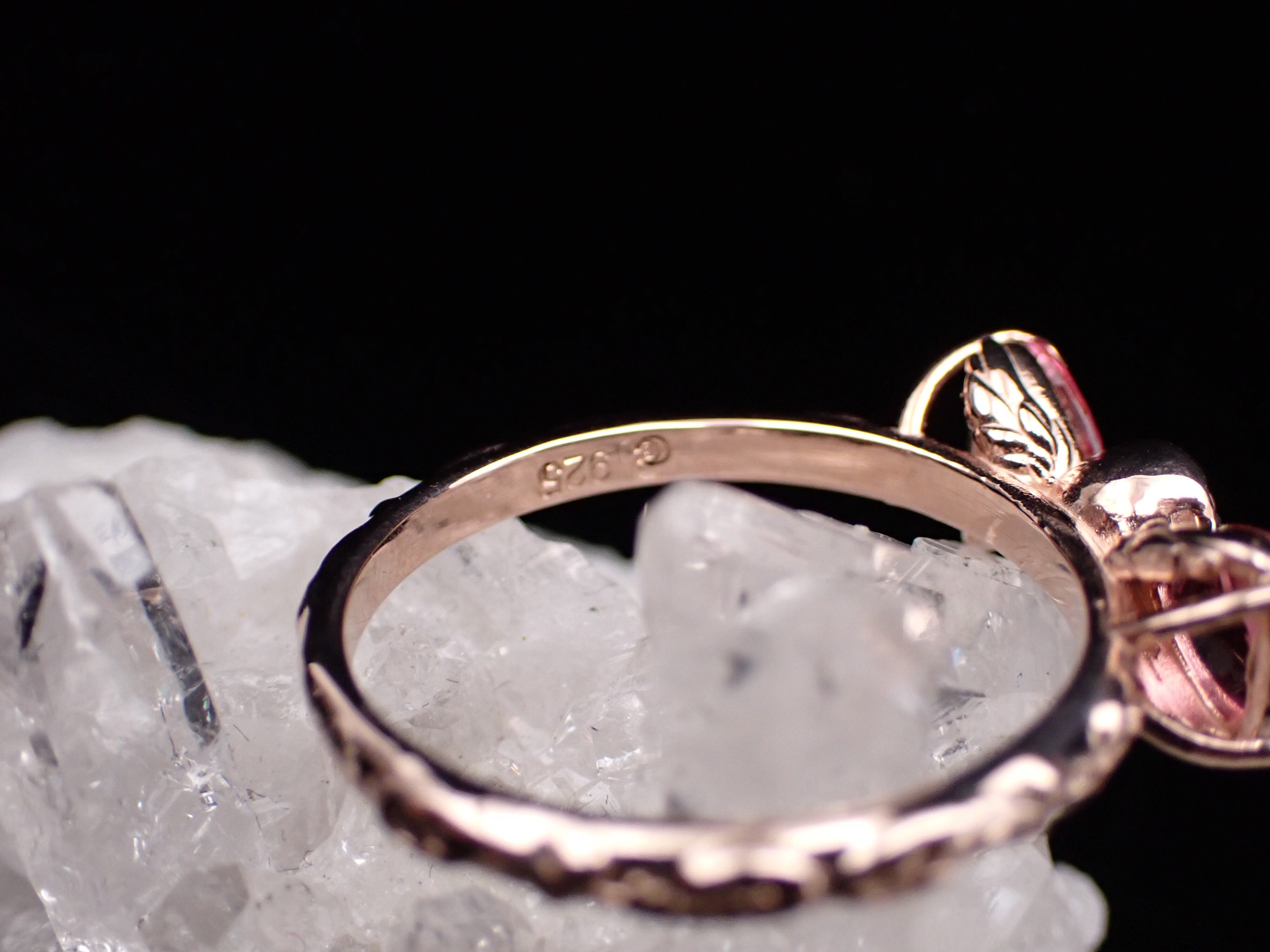 R.nouveau 】12号 RIBBON ピンクトルマリン PGリング | 小さな宝石店 R