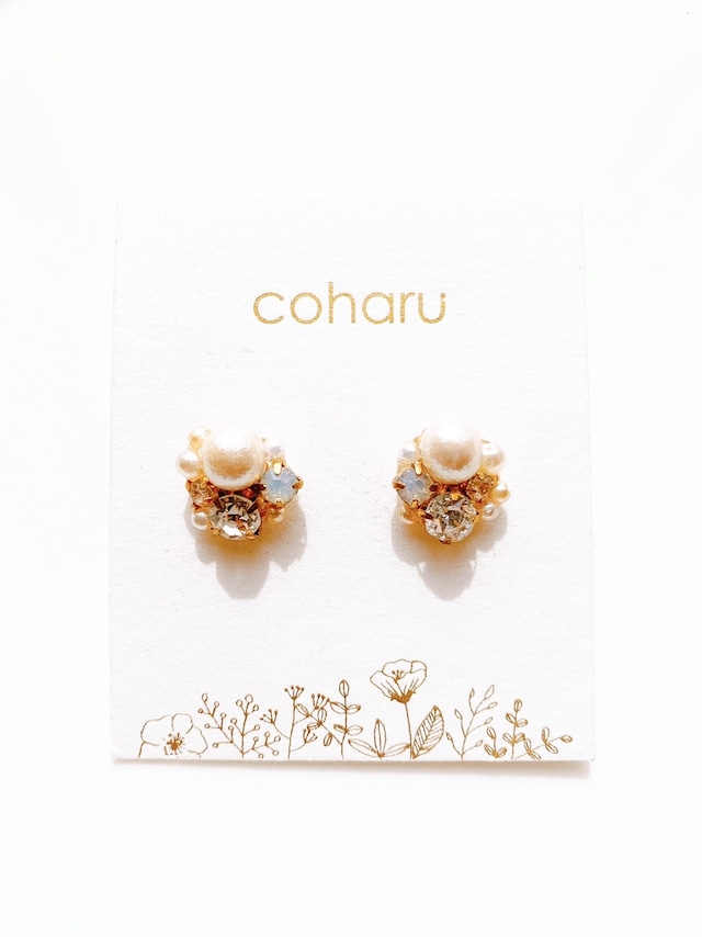 coharu パールビジューピアス