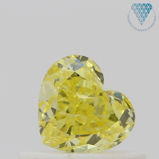 0.51 ct FANCY INTENSE  YELLOW I1 HEART GIA 天然  ダイヤモンド ルース