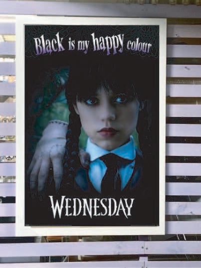 ウェンズデー Wednesday 海外ドラマ 輸入ポスター 61cm x 91.5cm