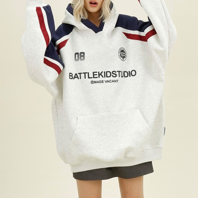 contrast raglan hoodie　コントラストラグランフーディー　J0409