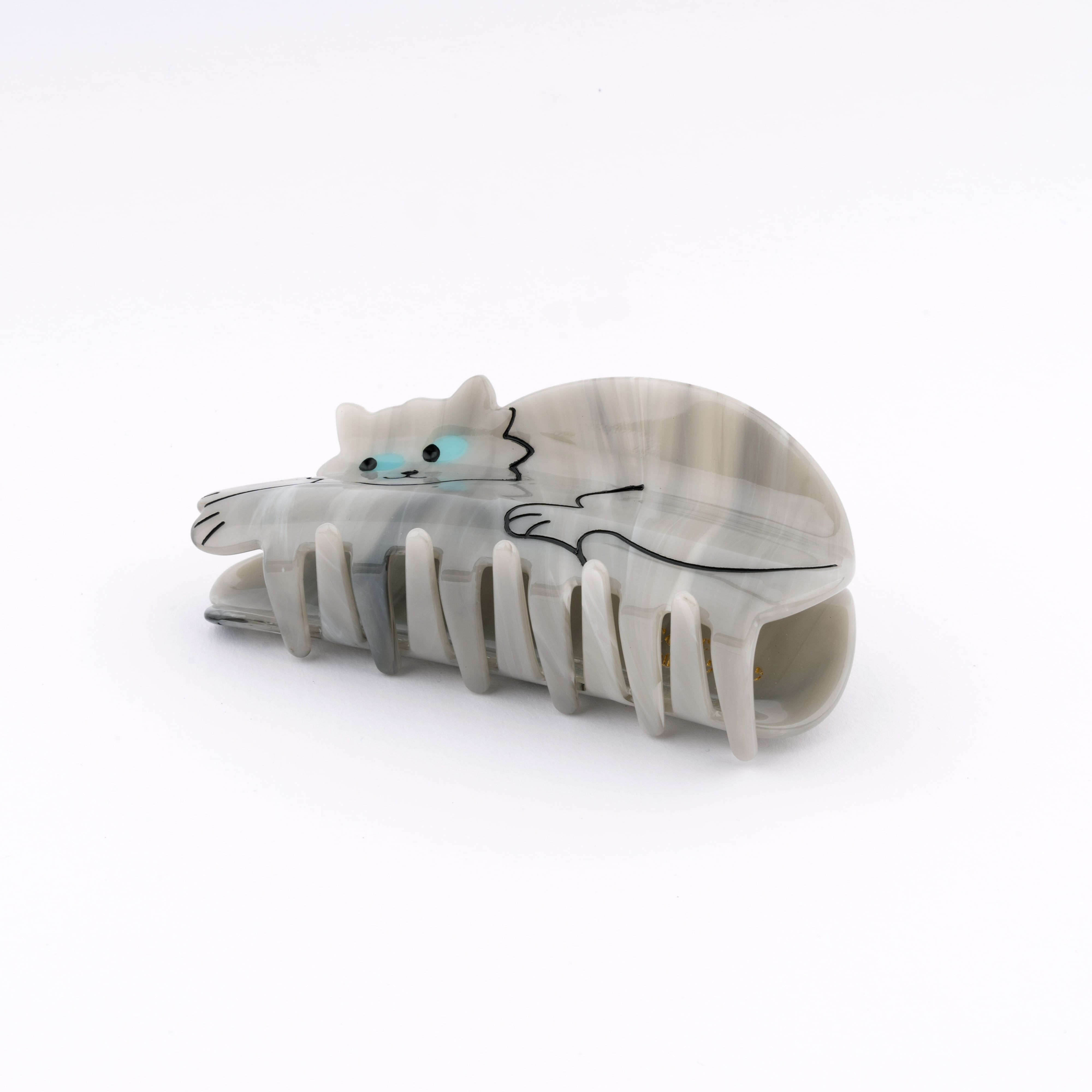 即納» Coucou Suzette Grey Cat Hair Claw ククシュゼット ヘア