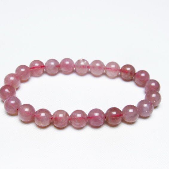 ローズクォーツ ブレスレット 9mm 一点物 メール便可 [M便 1/10] 111-36743