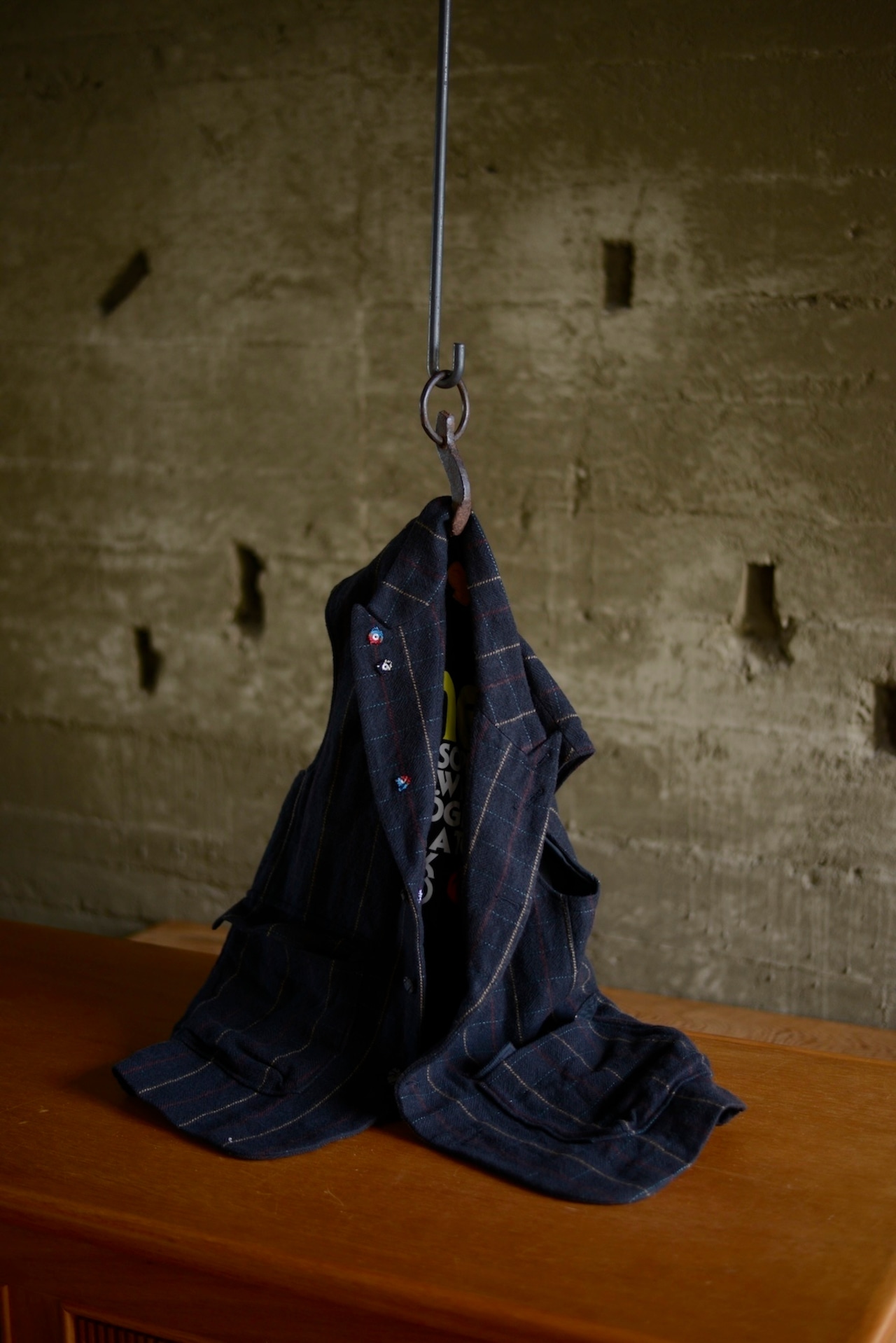 blackbird / sleeveless director's jacket (check)