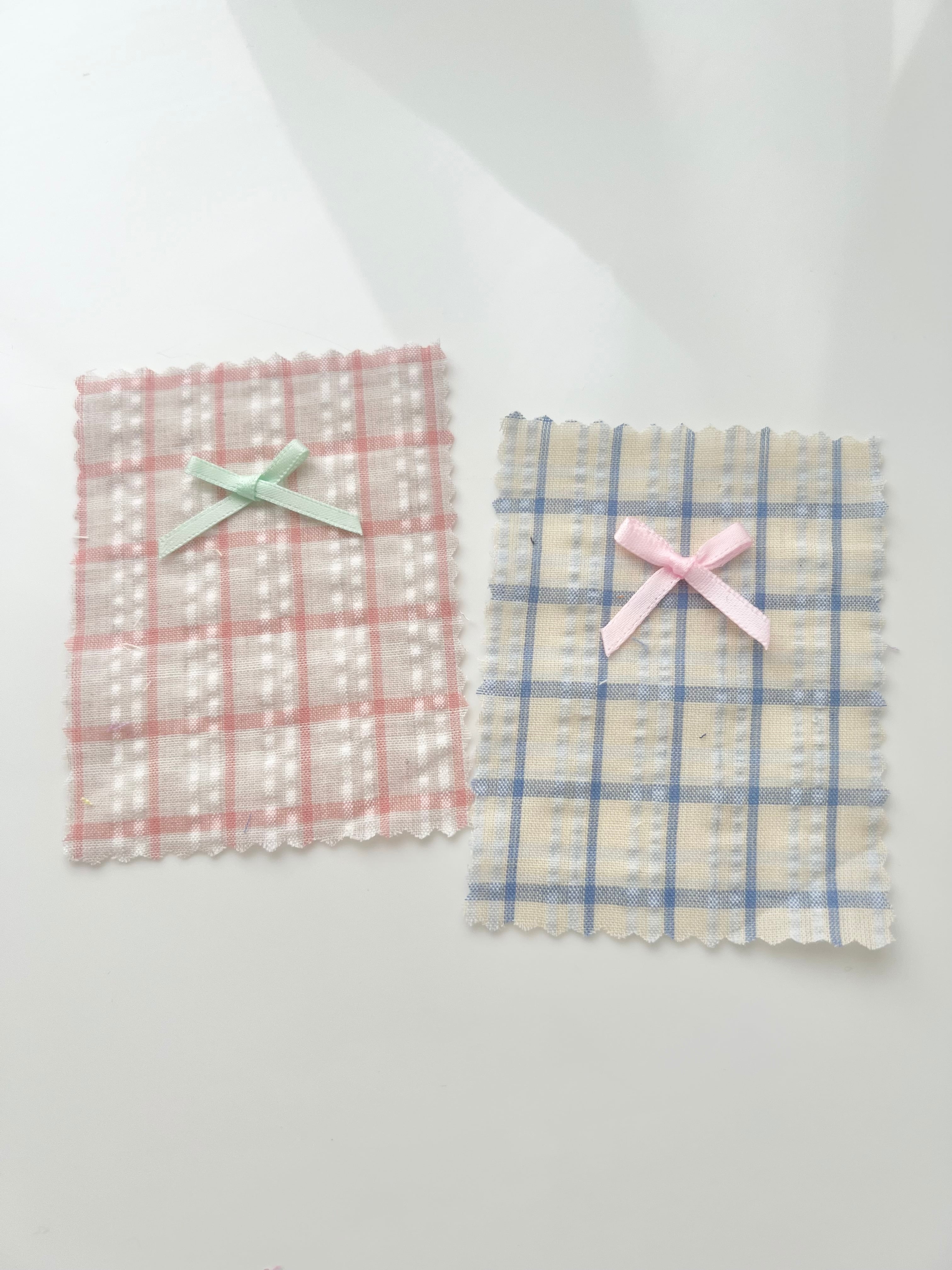 37【即納】さくらんぼ刺繍チェック30番手生地 | PAY ID