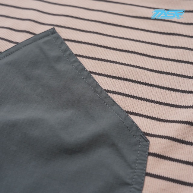 50%OFF!!　TASF  /  BASSque Shirt  /  Pink×Gray