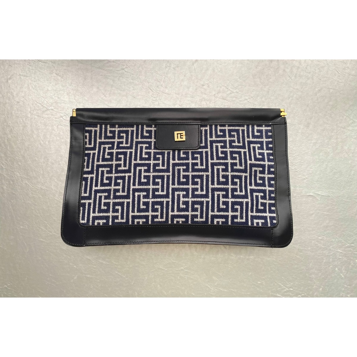 Used retro pierre balmain leather clutch bag レトロ ユーズド ピエール・バルマン フランス製